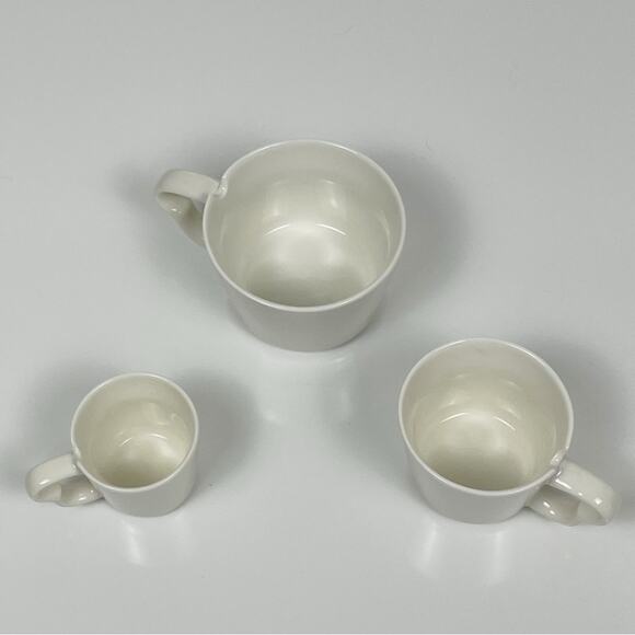 NEW 30 Watt Mountain Cups Stackable Set Tea Coffee Espresso 2 4 8 oz Ivory - Picture 4 of 8